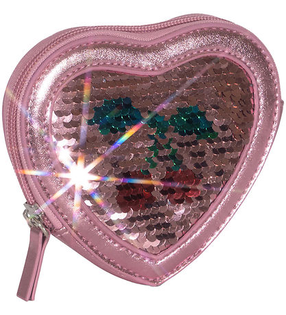 Konges Sløjd Geldbeutel - Tut Heart Pailletten - Rose