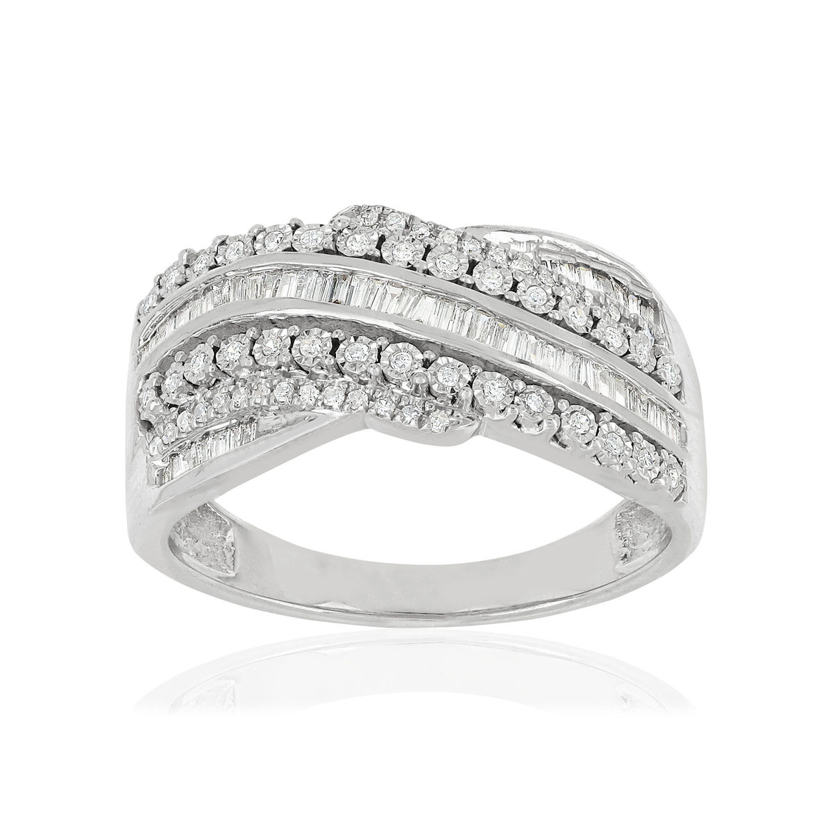 Bague or 750 diamants