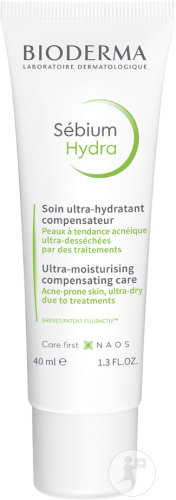 Bioderma Sébium Hydra Peaux À Tendance Acnéiques Sous Traitement Contre L'Acné Tube 40ml