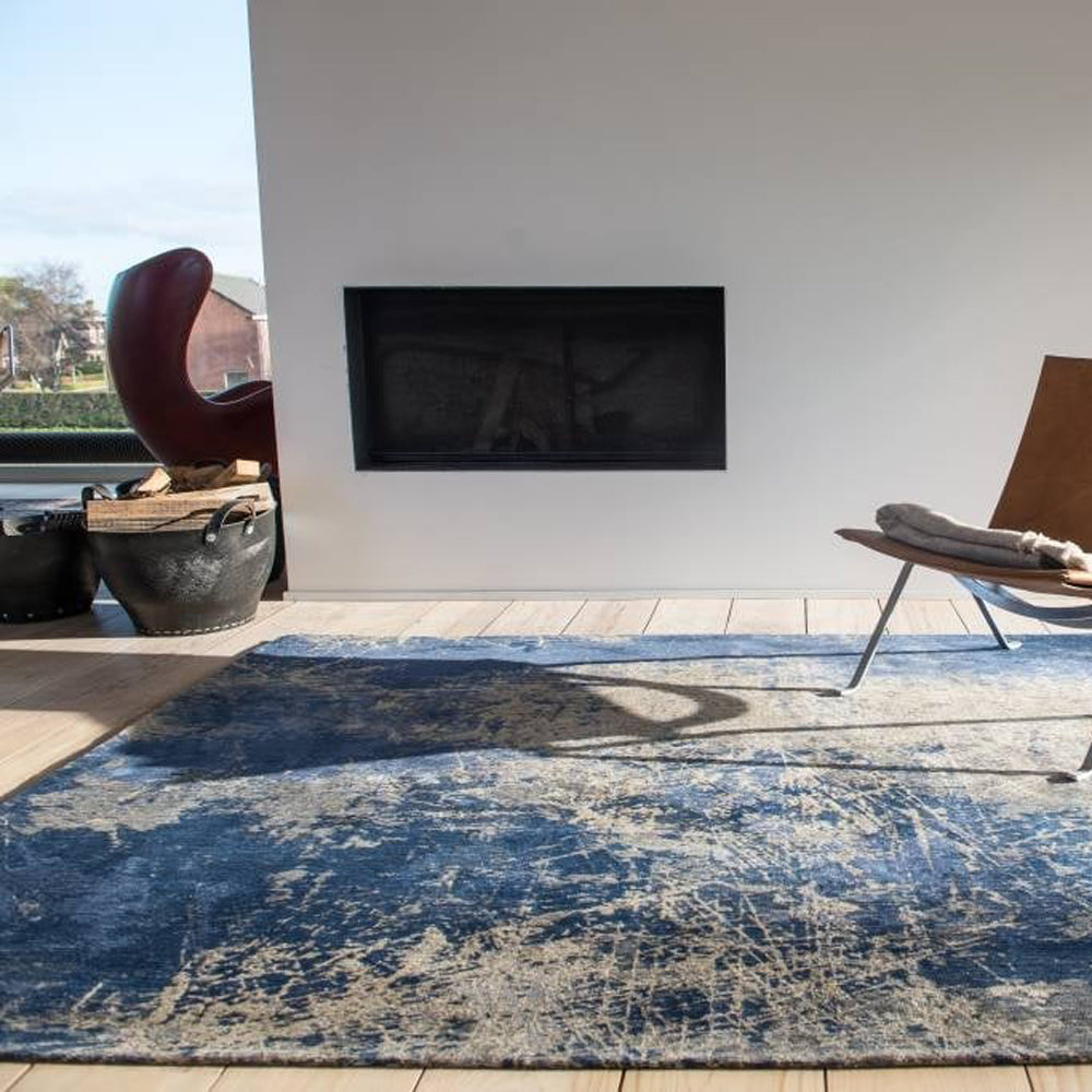 Louis de Poortere Mad Men Vloerkleed 280 x 200 cm  - Abyss Blue