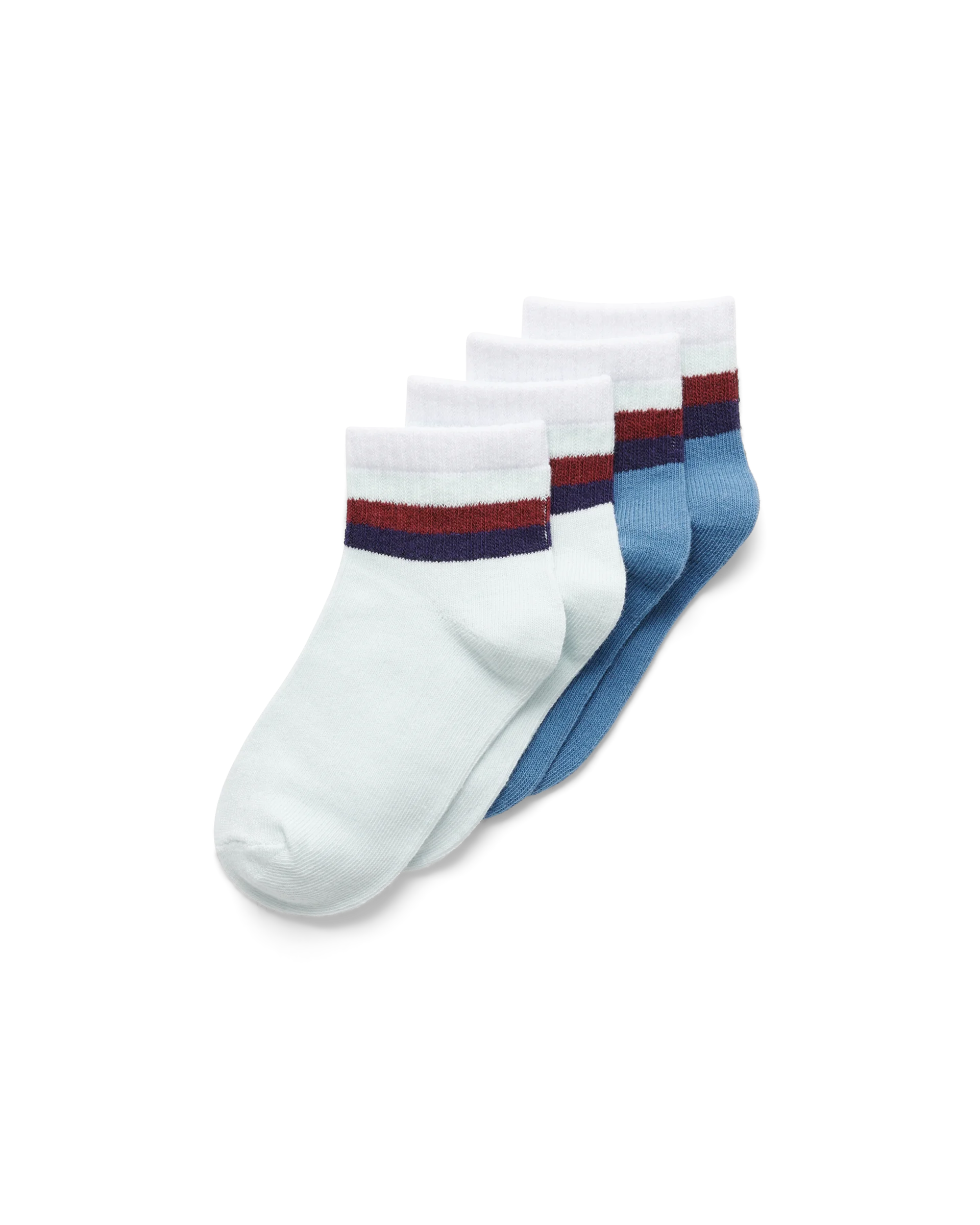 ECCO Play Retro Ankle Cut 2-Pack Unisex Knöchelhohe Retro-Socken Blau