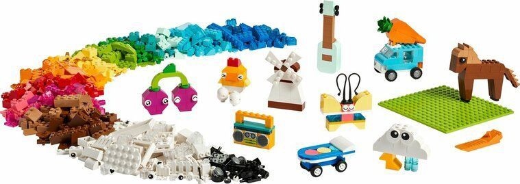 LEGO Classic - Creatieve Opbergdoos - Multikleur - Inclusief Diverse Stenen