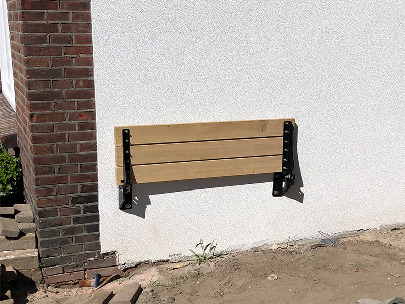 MaximaVida opklapbare gevelbank Jordaan 150 cm- FSC essenhout