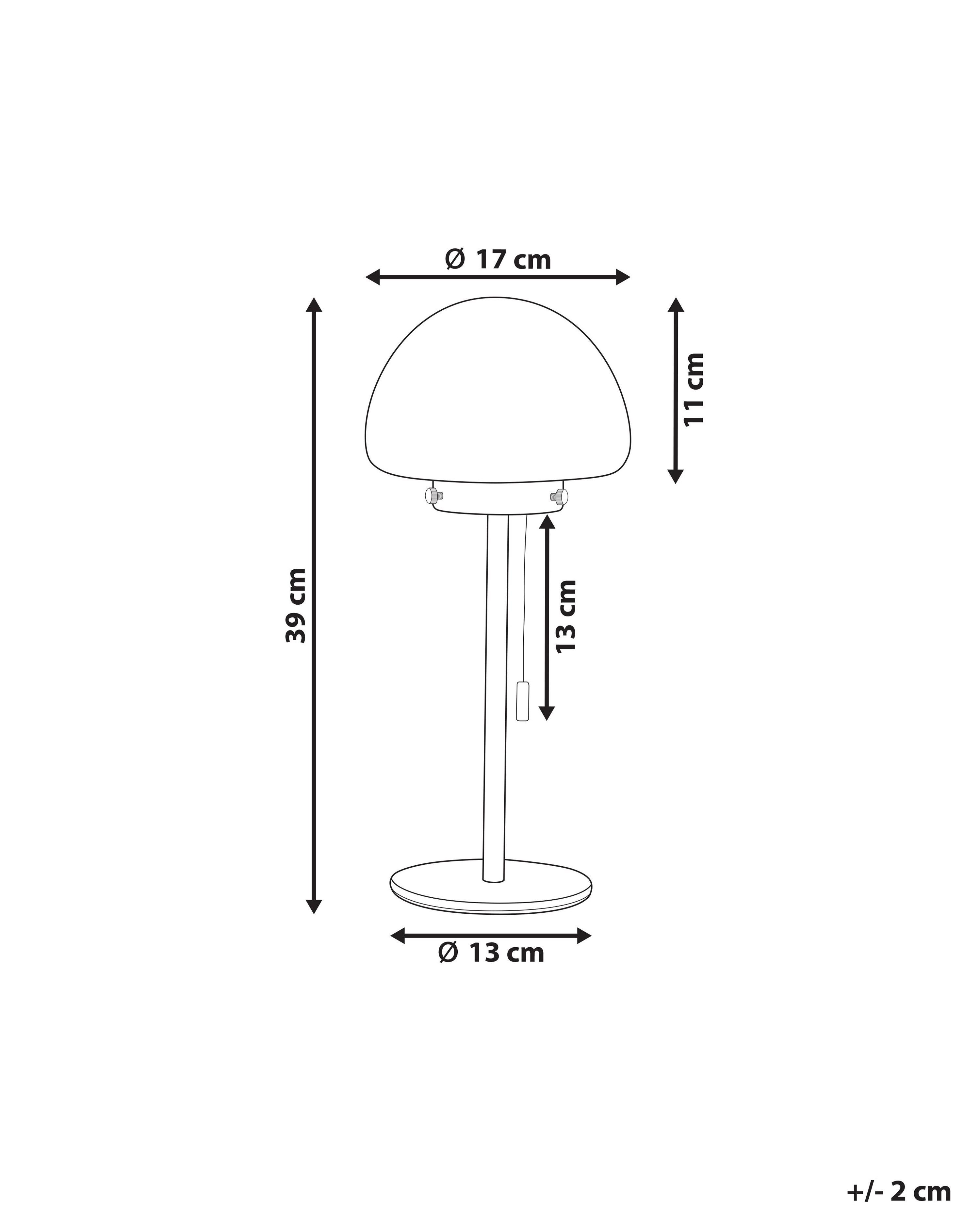 Tafellamp MORUGA Metaal Zilver