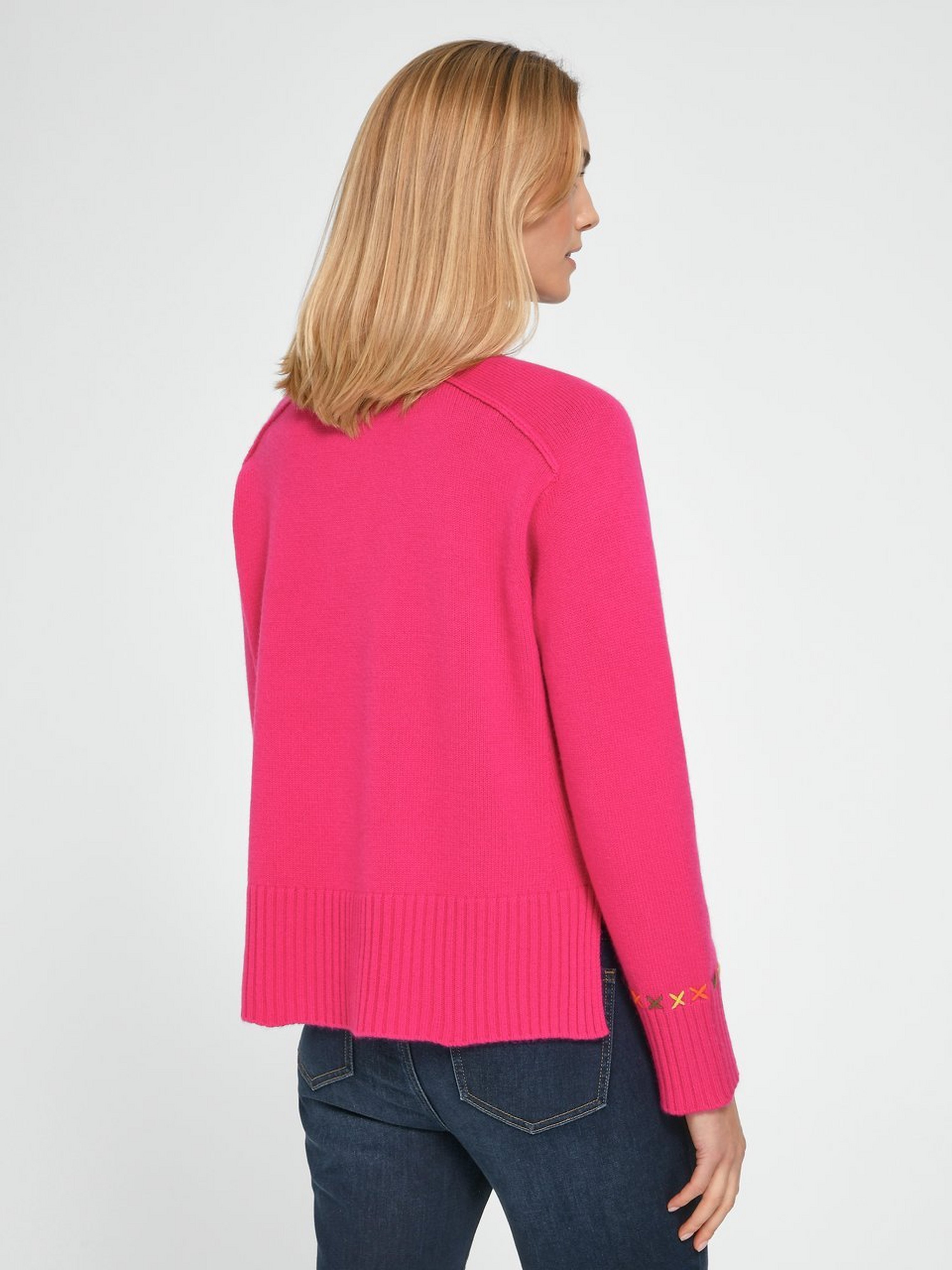 Strickjacke aus Schurwolle und Kaschmir