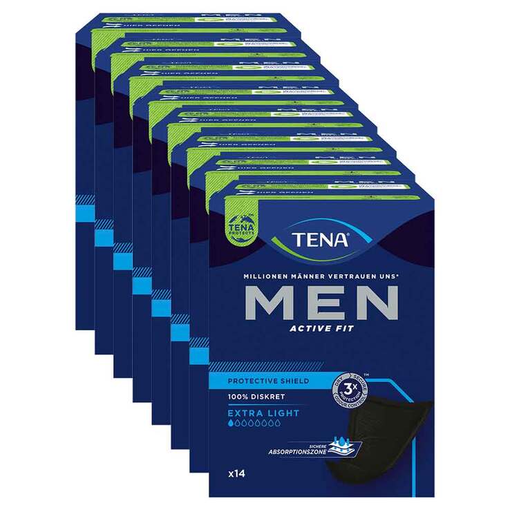 TENA MEN ACTIVE FIT Extra Light Einlagen bei Inkontinenz, 8X14 St