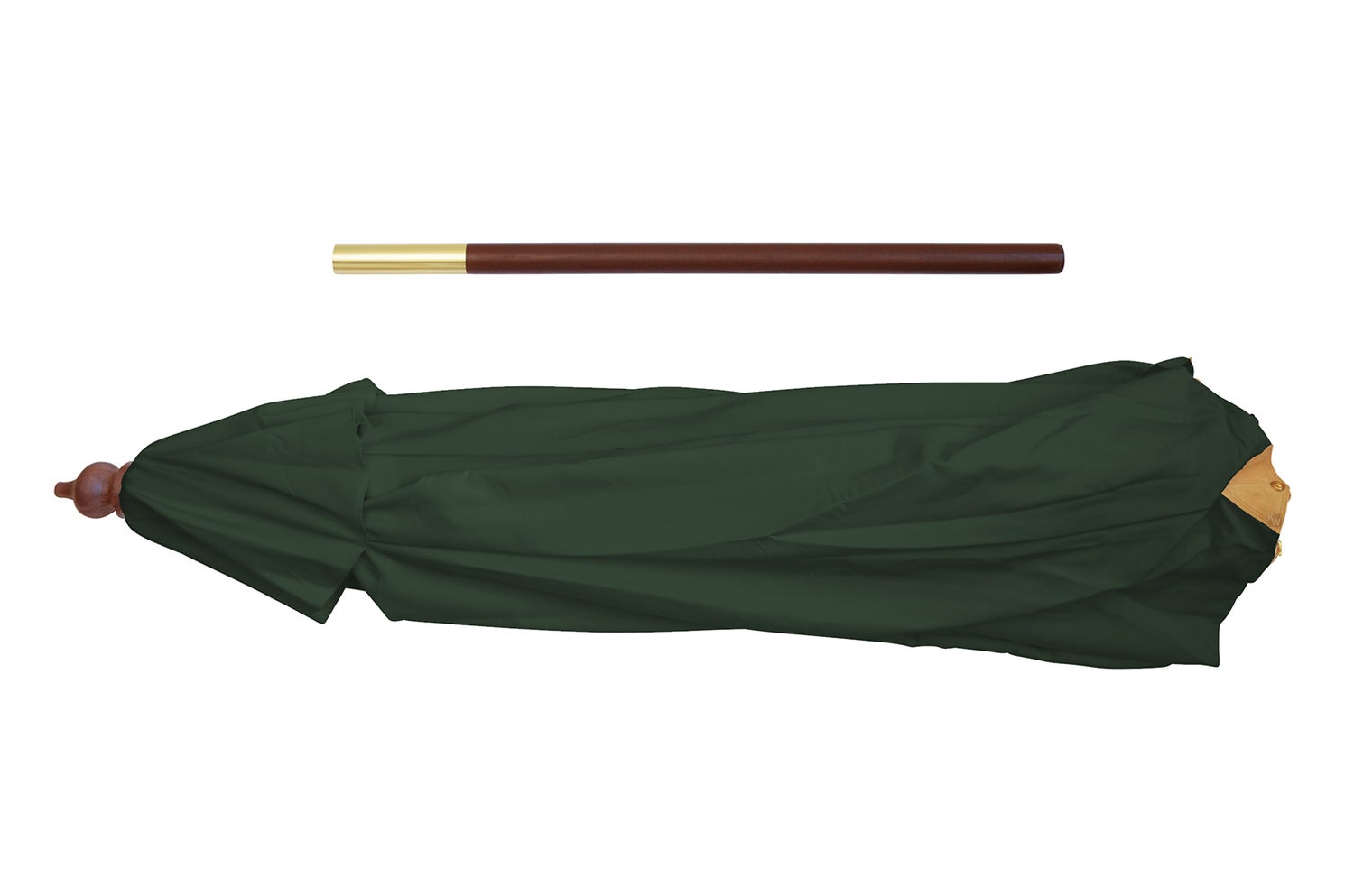 350 cm groene parasol, elegant design met windvanger en UV-bescherming 50
