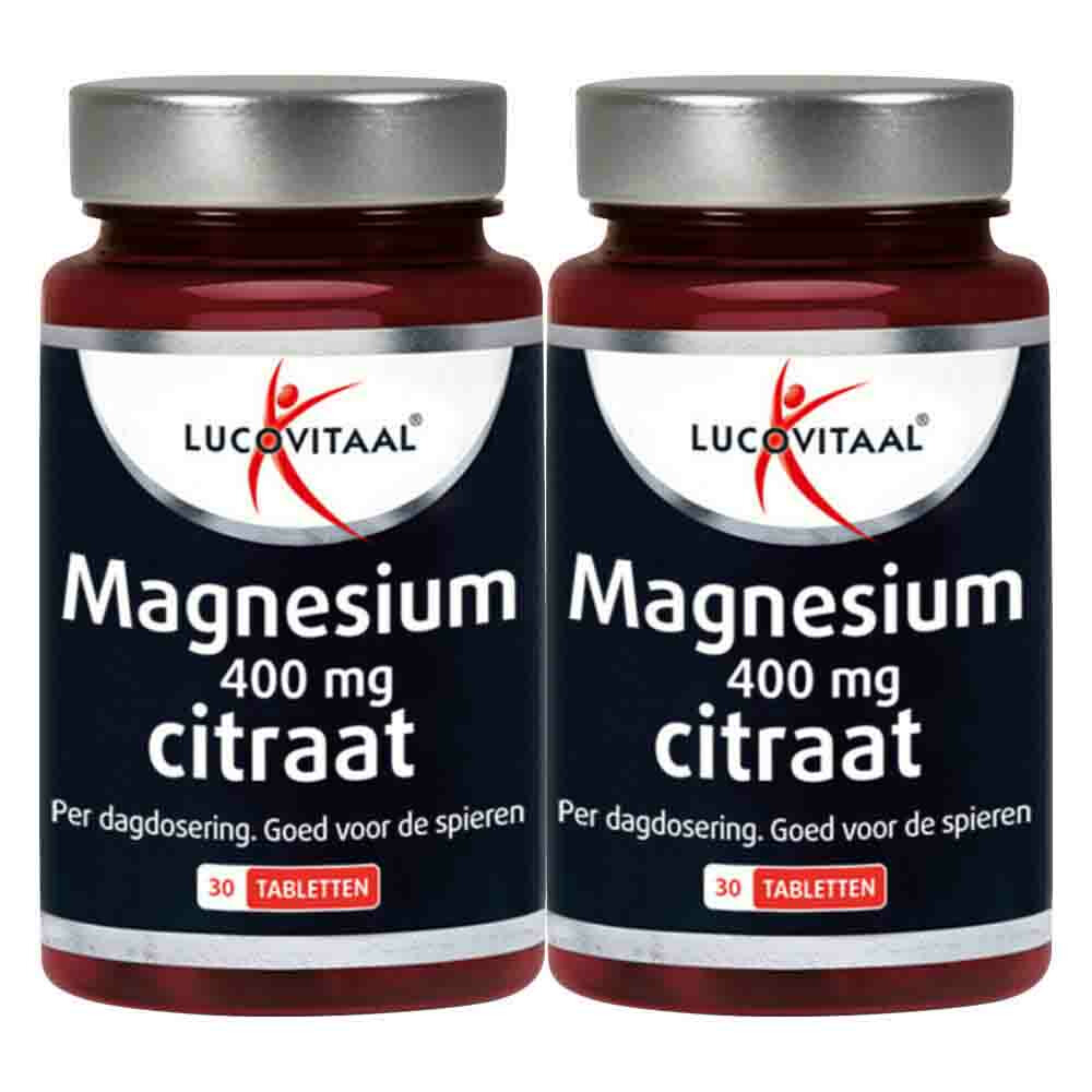 2x Lucovitaal Magnesium Citraat 400mg30 tabletten