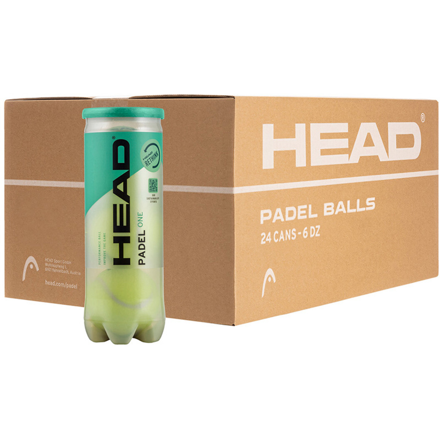 HEAD Padel One 24x3 St. (6 Dozijn)