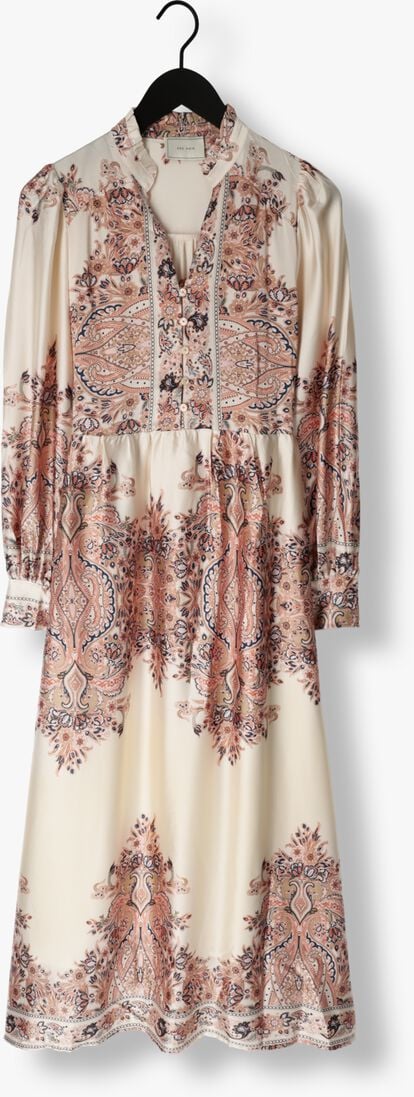 NEO NOIR creme neo noir maxi jurk nova paisley border dress