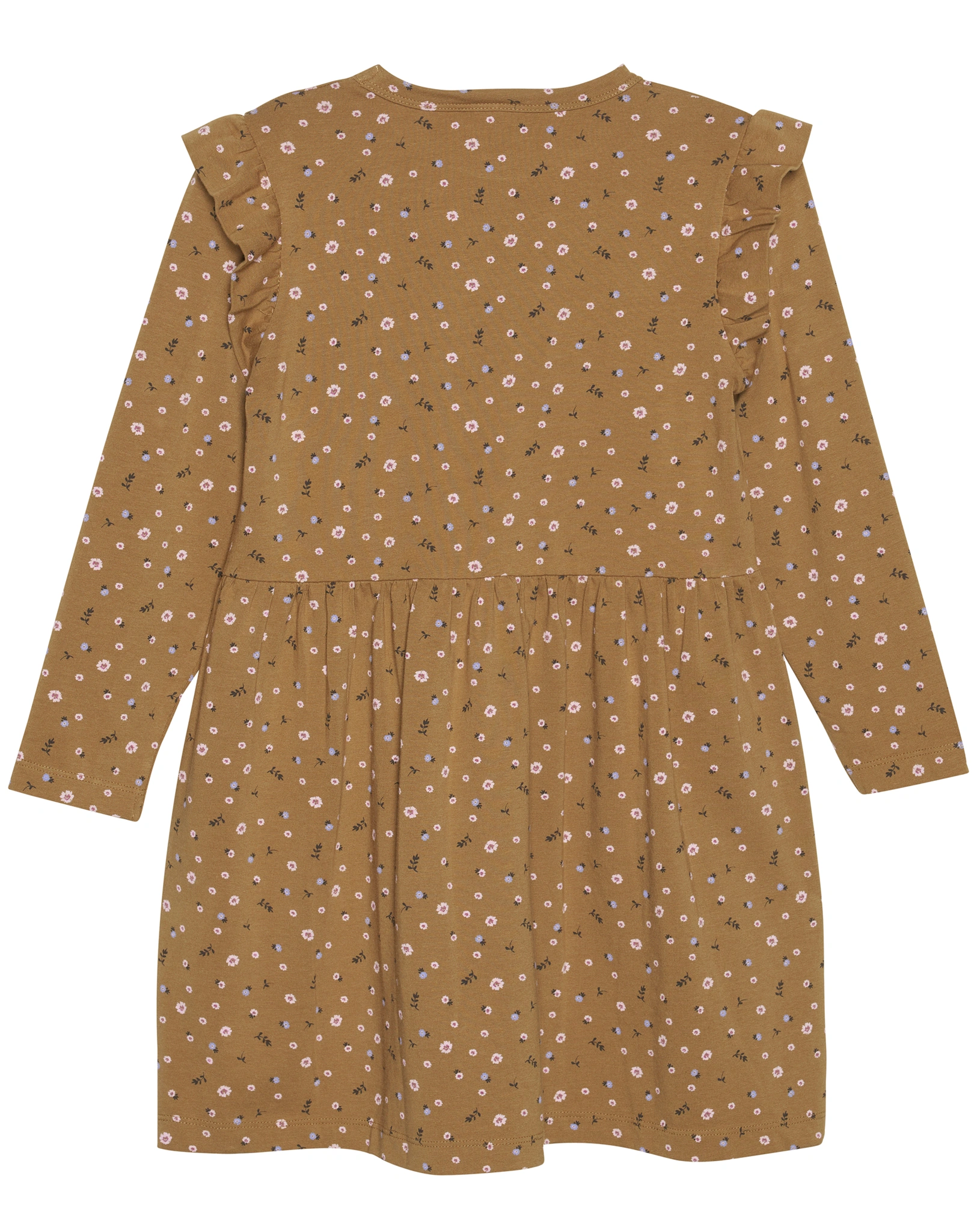 Langarm-Kleid FLOWER AOP in dijon
