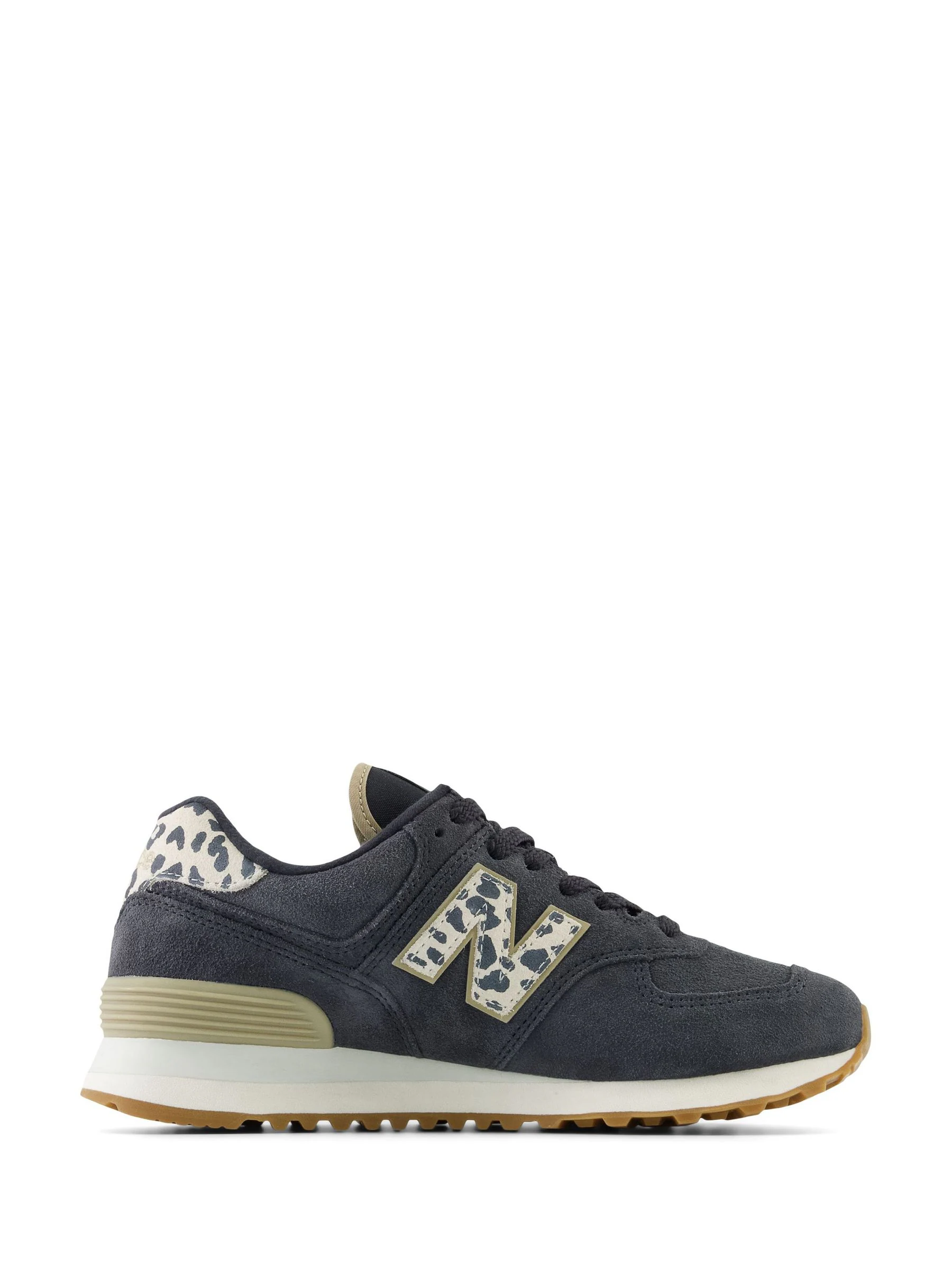 Zwart chroom - New Balance 574 damessneakers