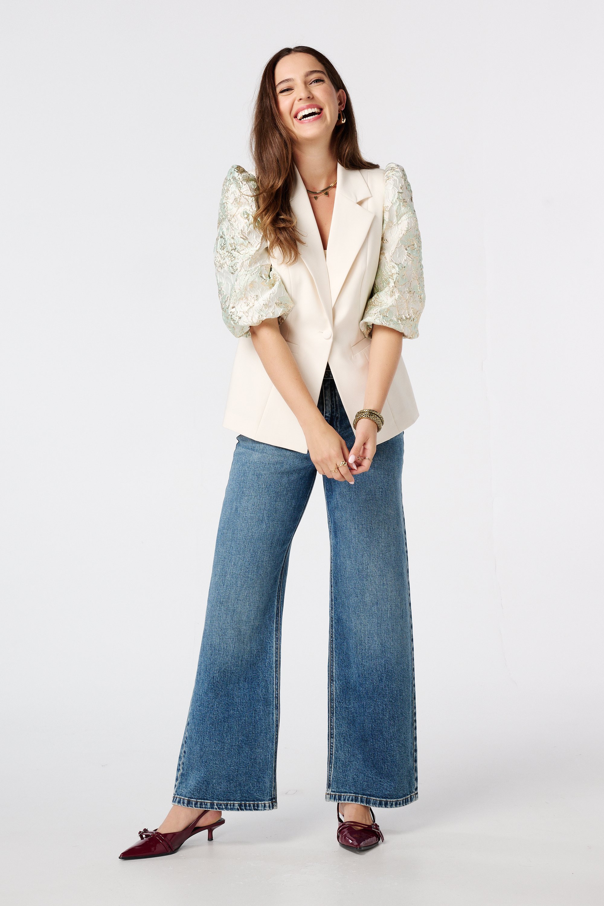 Blazer met korte mouwen met opdruk Kit