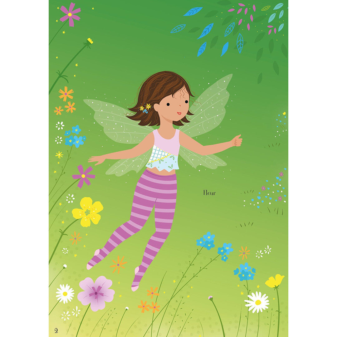 Usborne sticker- en aankleedboekje tuinelfjes