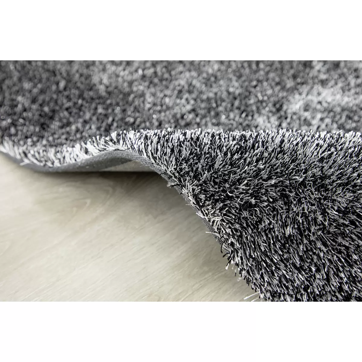 Langflorteppich Shaggy Star Best Price weiss,schwarz