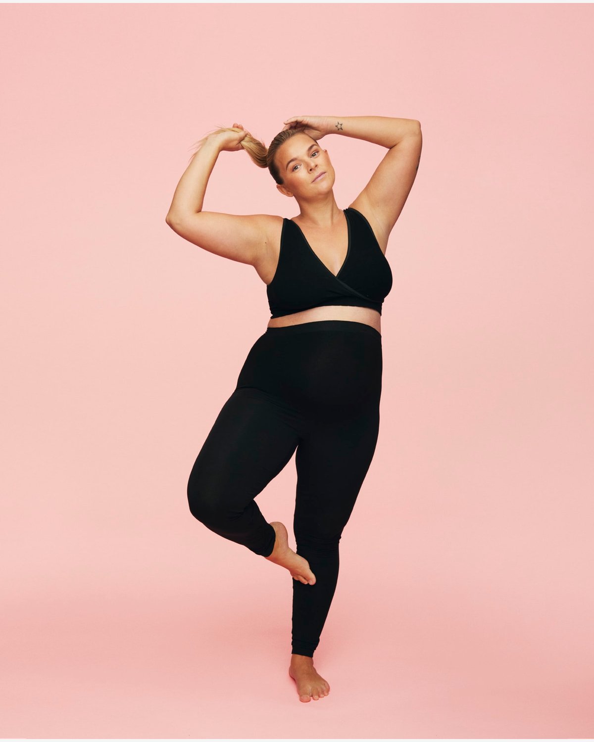 Gravid Leggings – Øko Bambus, Stretchy & Sømløs