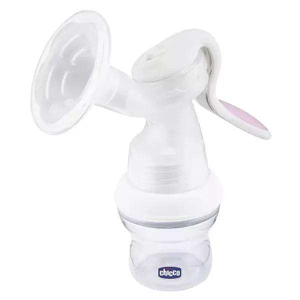 Bomba tira-leite manual Chicco Natural Feeling com acessórios