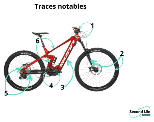 Produit Reconditionné - VTT Electrique Tout-Suspendu Sunn Kern EL S2 Shimano Deore XT 10V 630 Wh 29'' / 27.5'' Rouge 2023