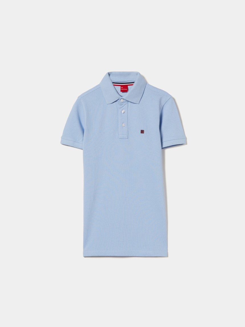 Polo de manga curta 100% algodão