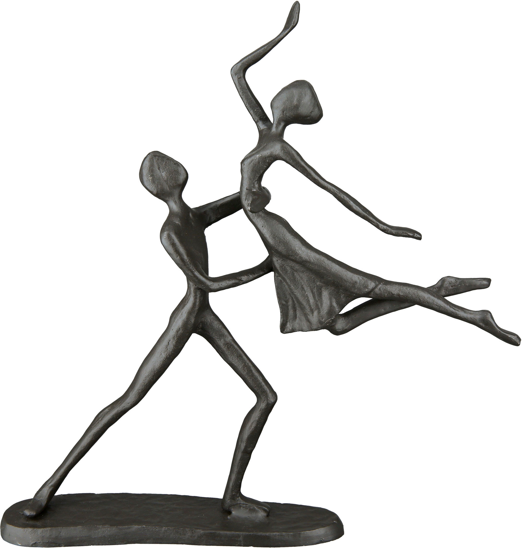 Casablanca by Gilde Dekofigur »Design Skulptur Tanzpaar, braun« Dekoobjekt, aus Metall, Höhe 17,5 cm, Wohnzimmer