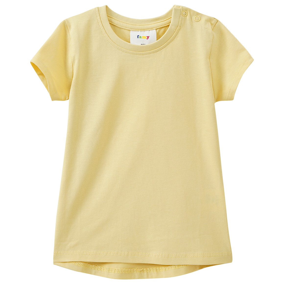 Famy 3 Baby T-Shirts im Basic-Look hellgelb / rosa / hellblau