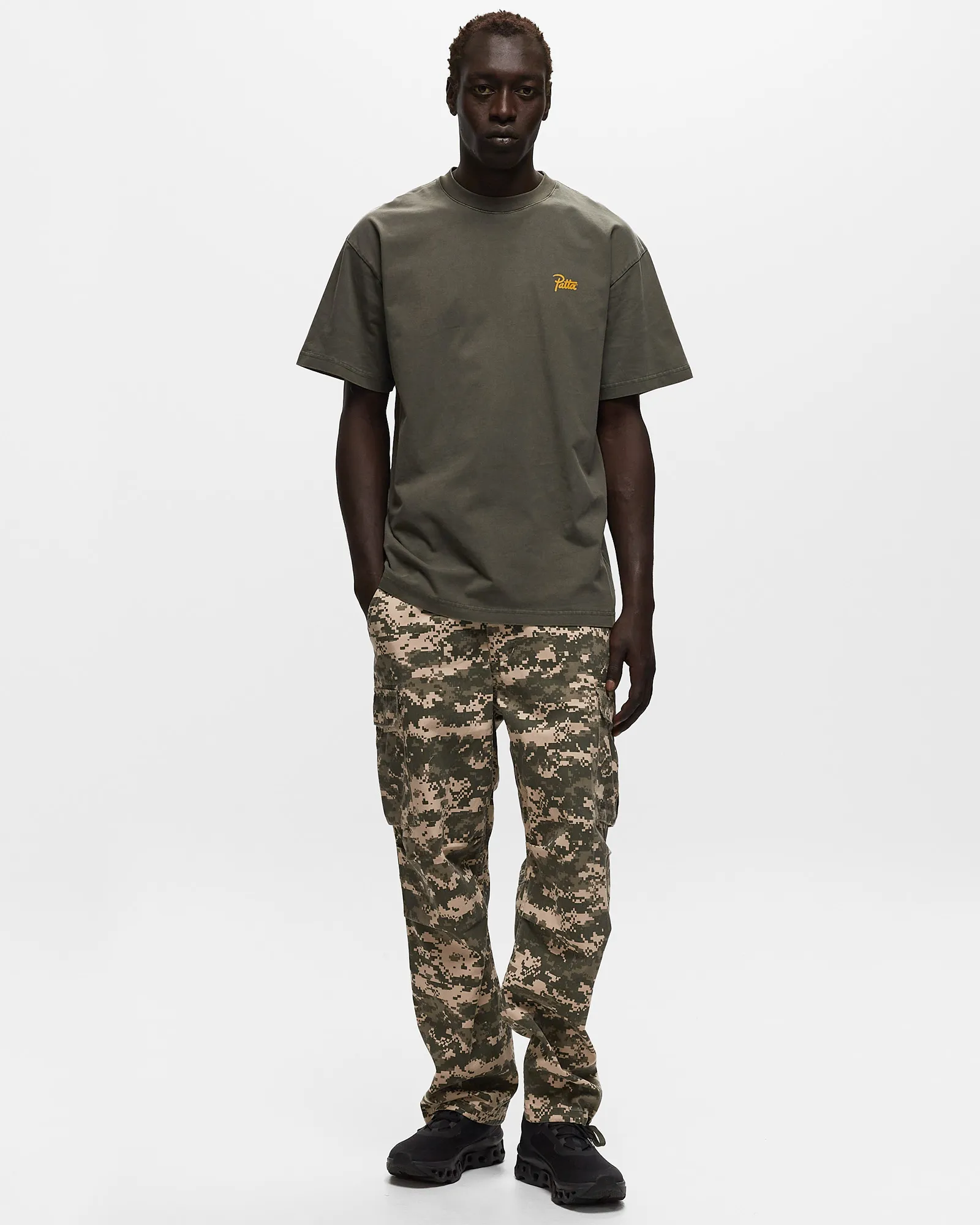 PATTA DIGI WASHED CARGO PANTS