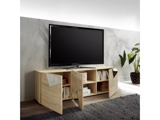 Meuble TV FLAMINIA chêne