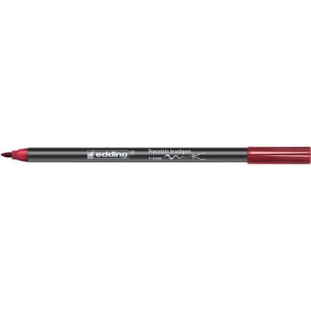 edding 4200 Porzellan Brushpen 1-4mm, karmesin