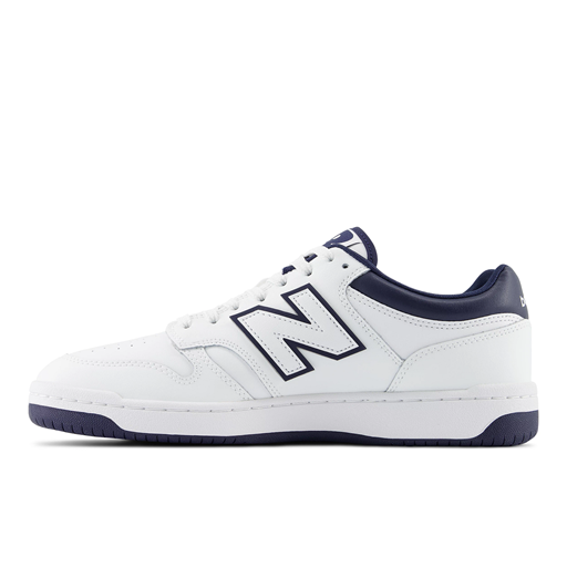 New Balance BB480 Sneakers, White/Navy, 40.5