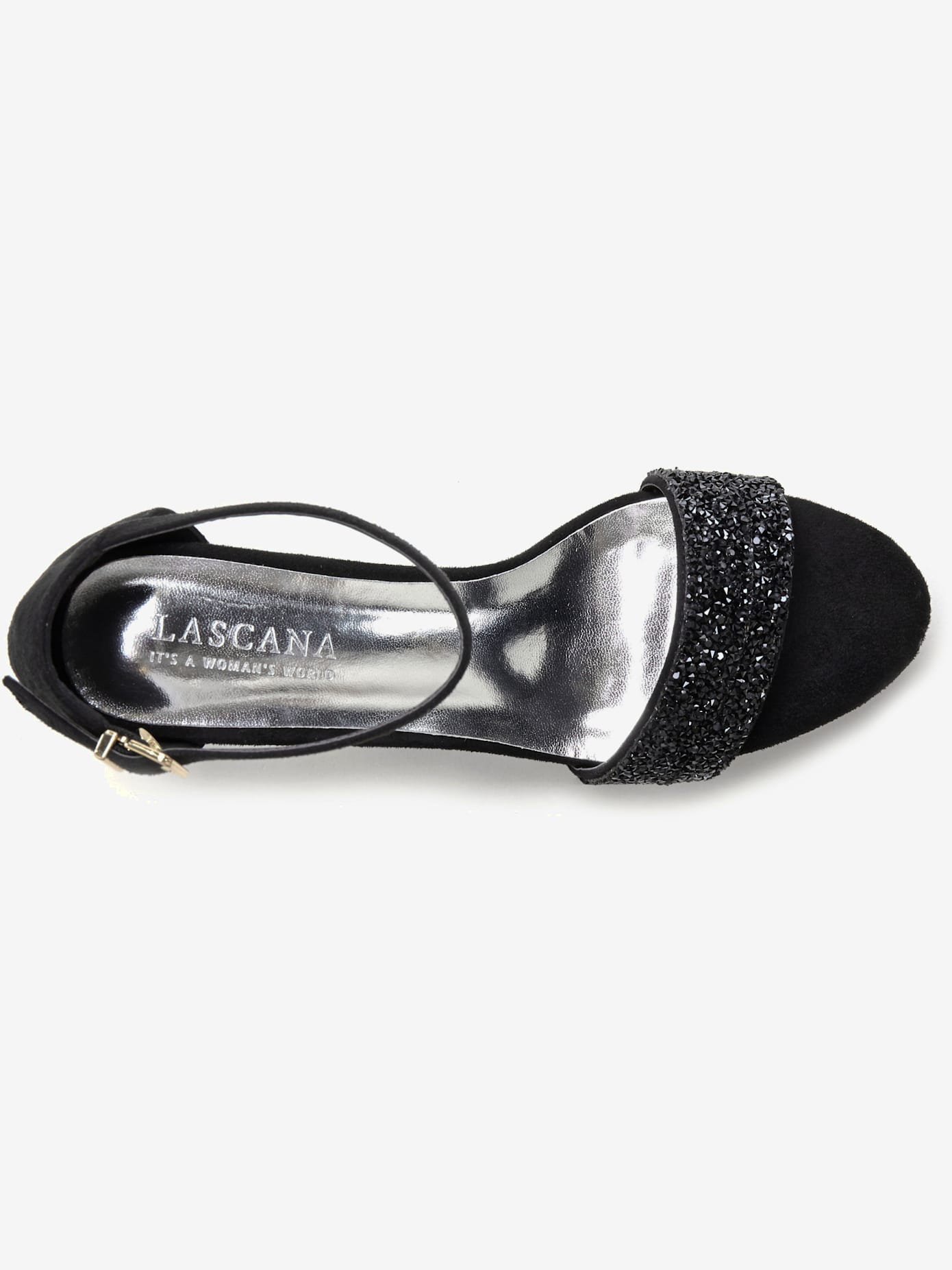 Sandales à brides petites pierres brillantes tendance