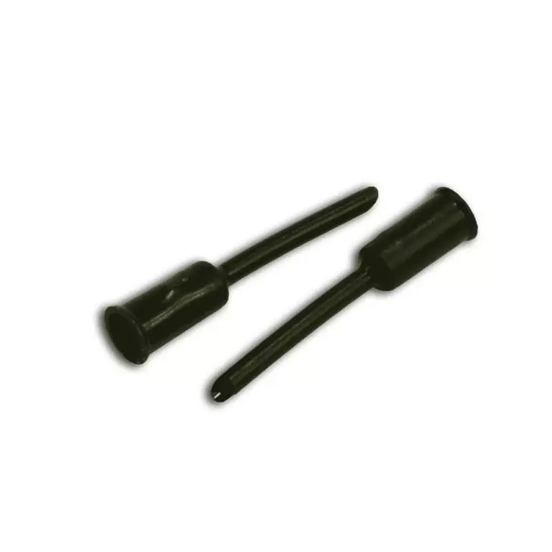 ELVEDES 50 Tip Ferrules diamètre 5,0mm PVC Black