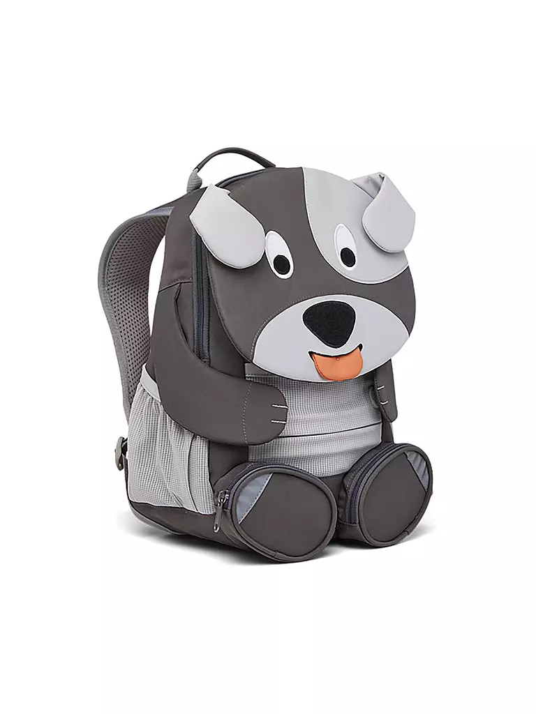 AFFENZAHN Kinder Rucksack Großer Freund - Hund grau