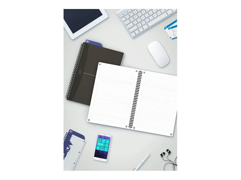 Oxford Essentials Notesbog, B5/Tablet, linjeret - assorteret farve