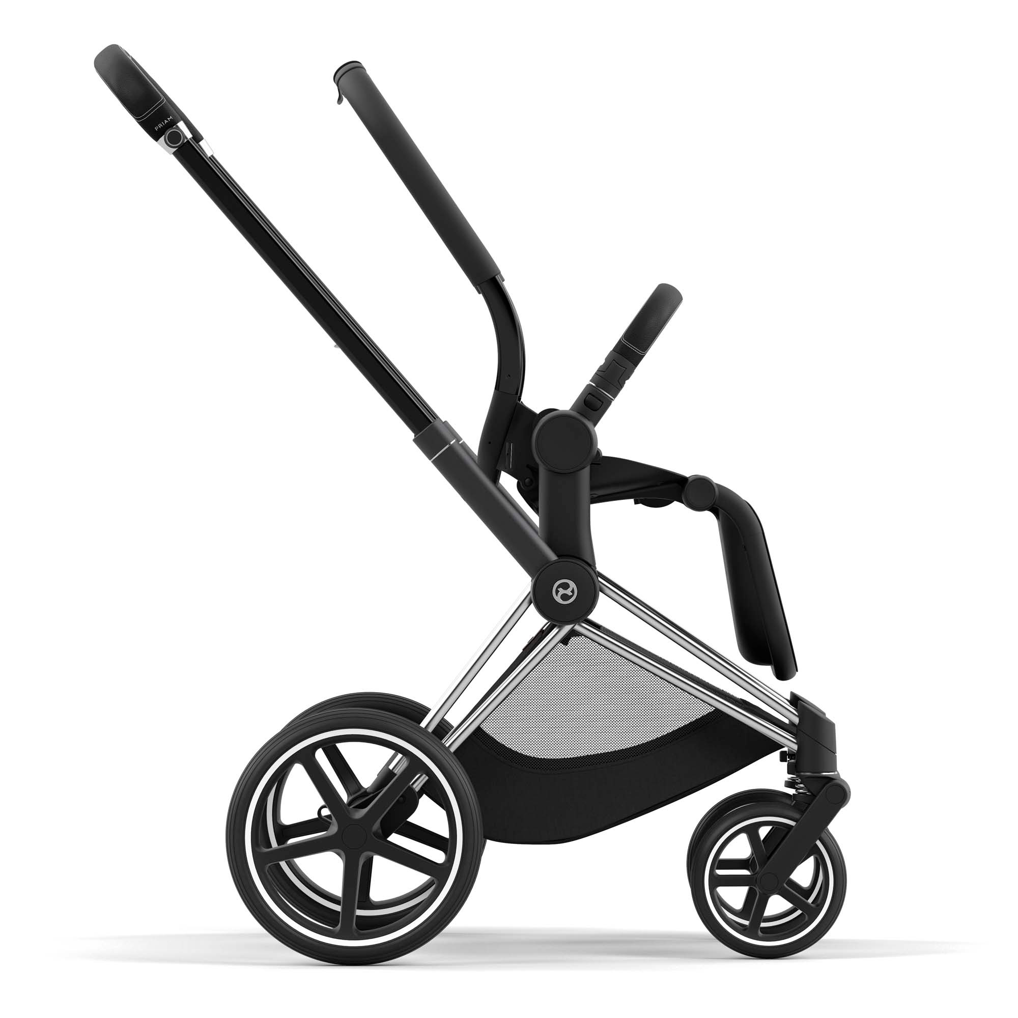 Cybex Priam4 Frame Chrome (Zwart Hv) - frames - Prénatal
