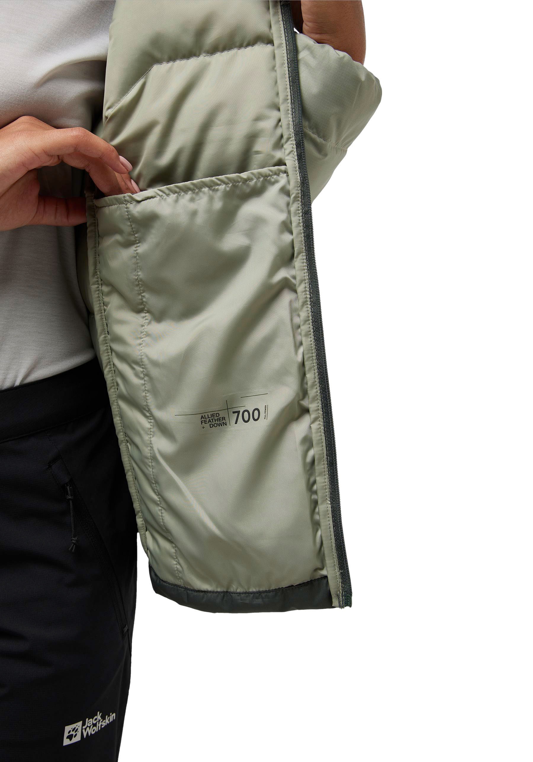 Jack Wolfskin Daunenjacke »ATHER« Wärmend, winddicht, Übergangsjacke