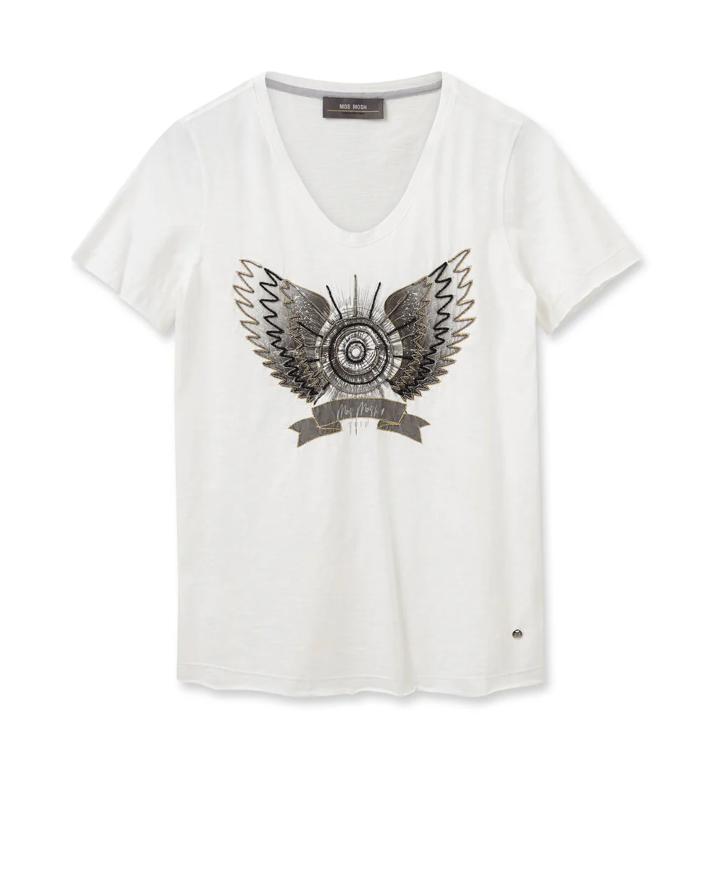 Mos Mosh  Gethi O-SS t-shirt - hvid