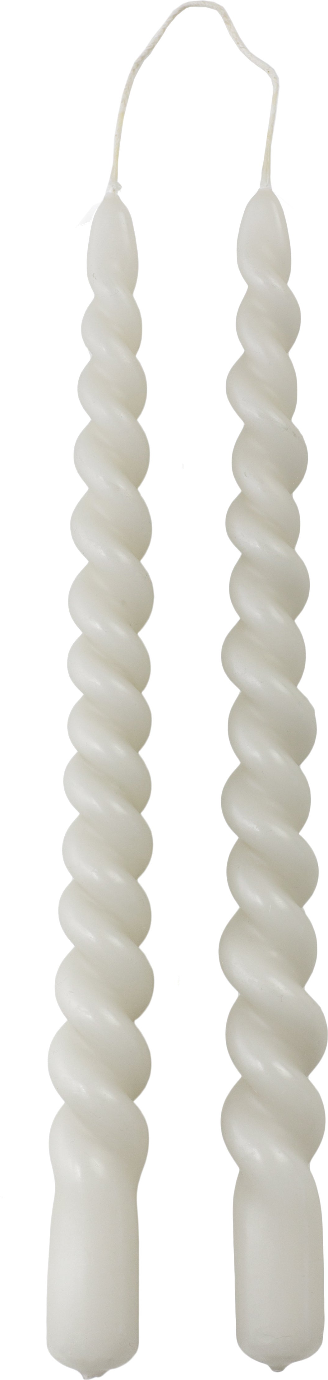 Rustik Lys dinerkaars Swirl grijs 8,5 uur 2 stuks