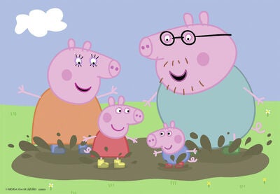 Ravensburger Puslespill Peppa Gris Familieliv 2x24 Biter