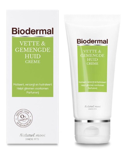 Biodermal Creme vette/gemengde huid 50ml