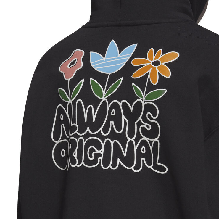 adidas graphic hoodie Black
