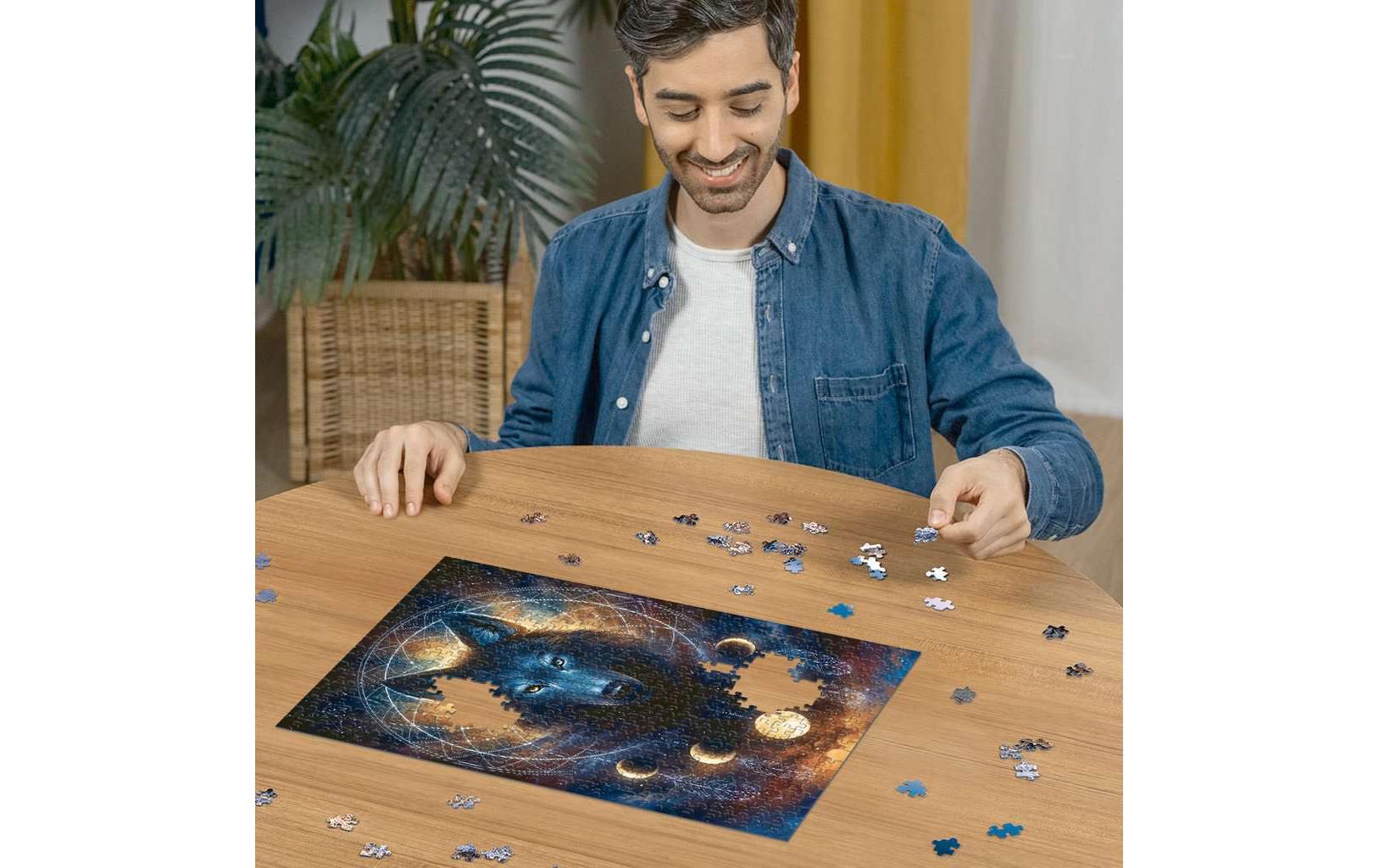 Puzzle Leuchtender WolfLeuchtpuzzle