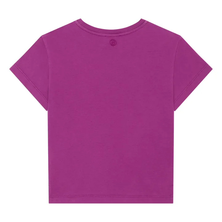 SMALLABLE BASICS T-Shirt Fille Manches Courtes Coton Bio | Rose fuschia
