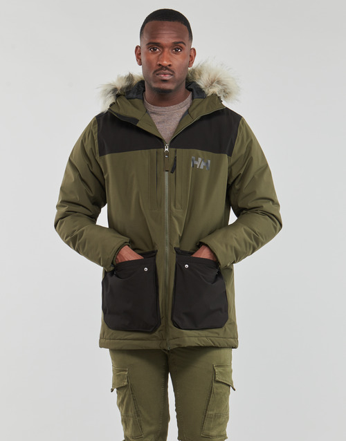 Helly Hansen - PATROL PARKA - Kaki / Noir