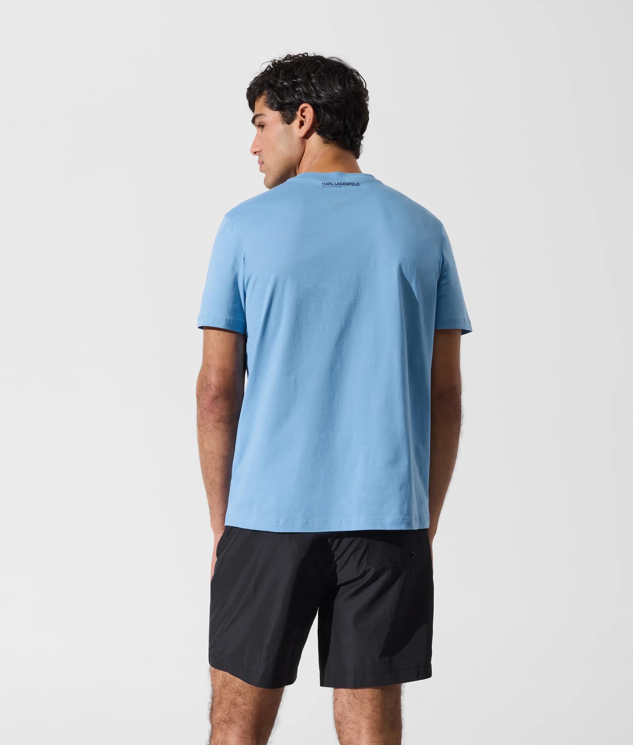 Strand-t-shirt met logo