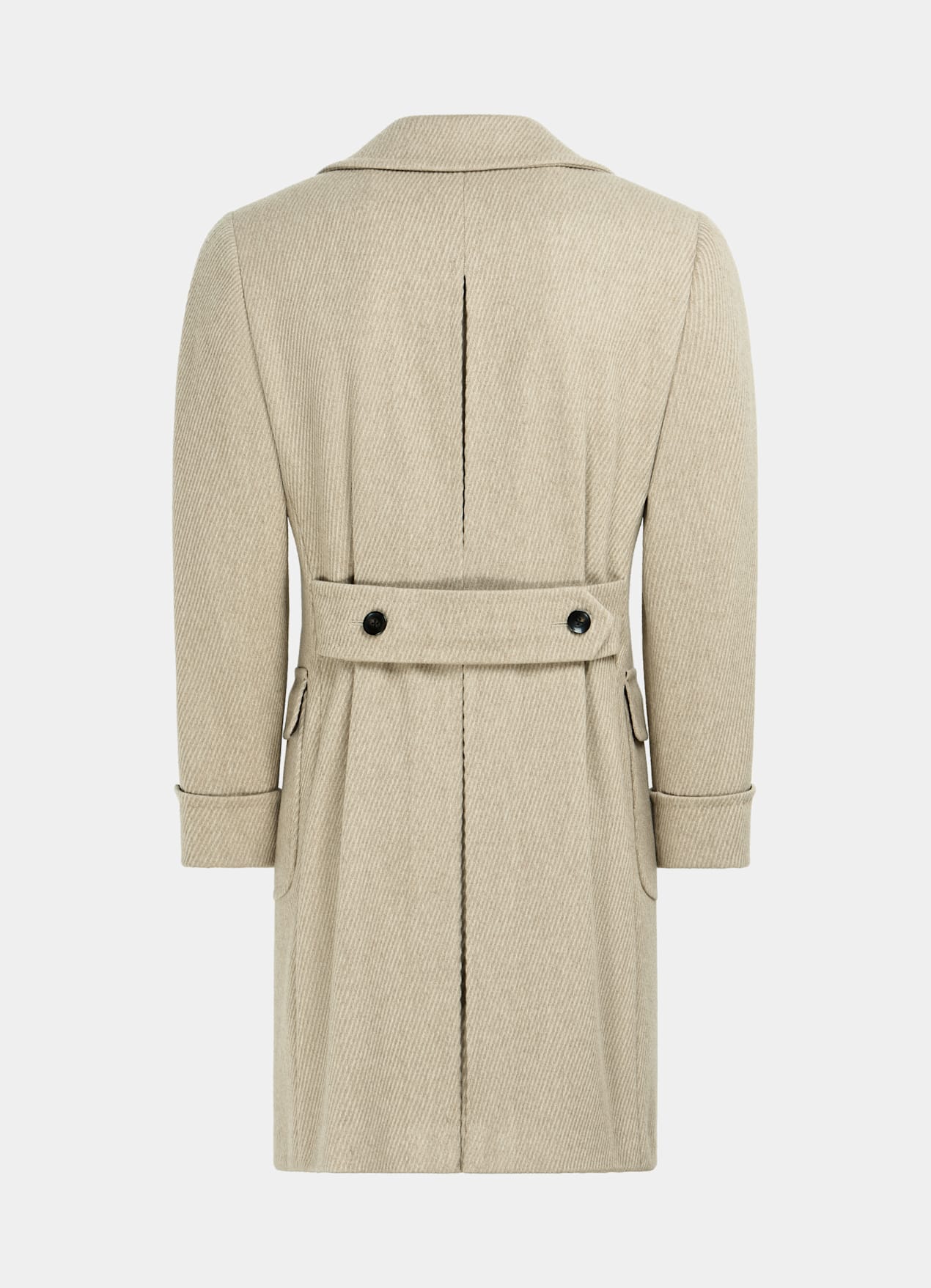 Manteau Polo en twill marron clair