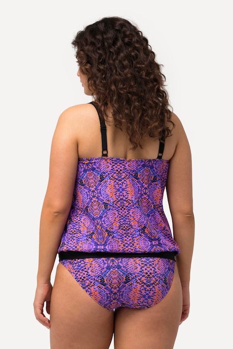 Tankini, Schlangendruck, Softcups, Träger verstellbar