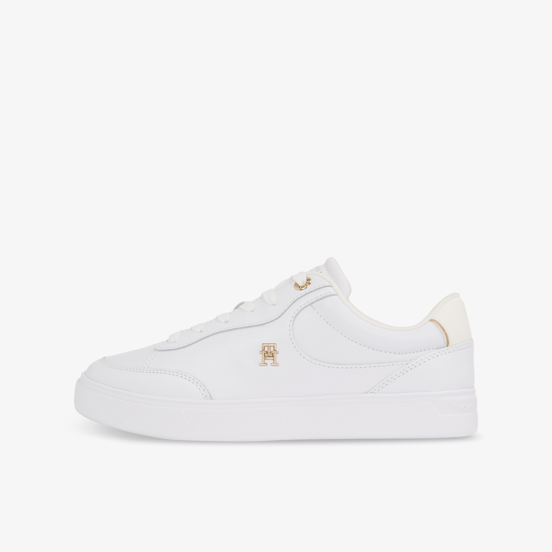 TOMMY HILFIGER Essential Chic Court Damen Sneaker Low weiß