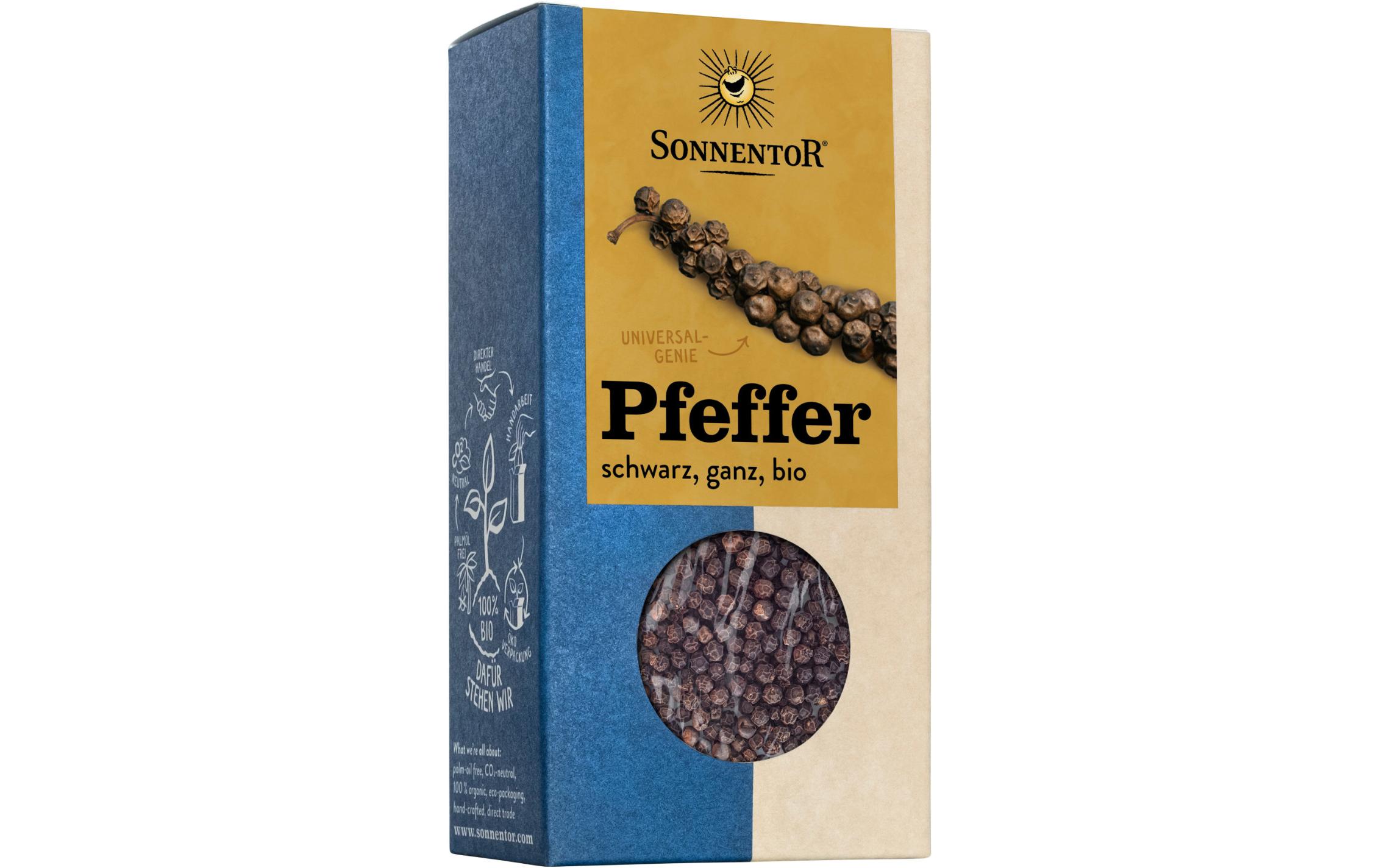 Beutel Pfeffer ganz schwarz 55 gSchwarze Pfefferkörner in Bio-Qualität