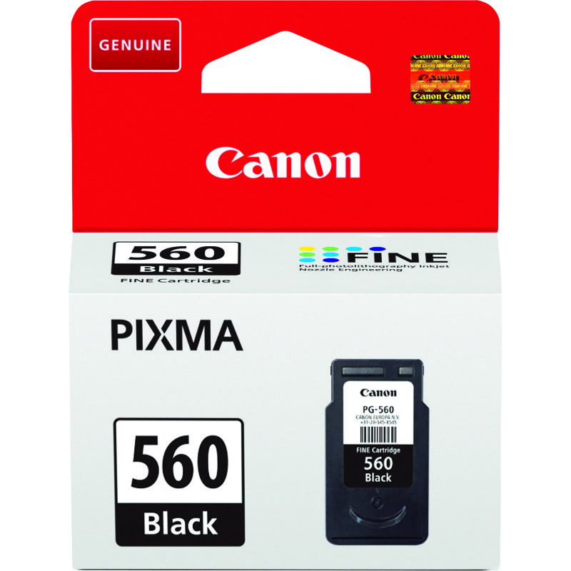Cartouche Canon PG-560 noire pour impirmante jet d'encre