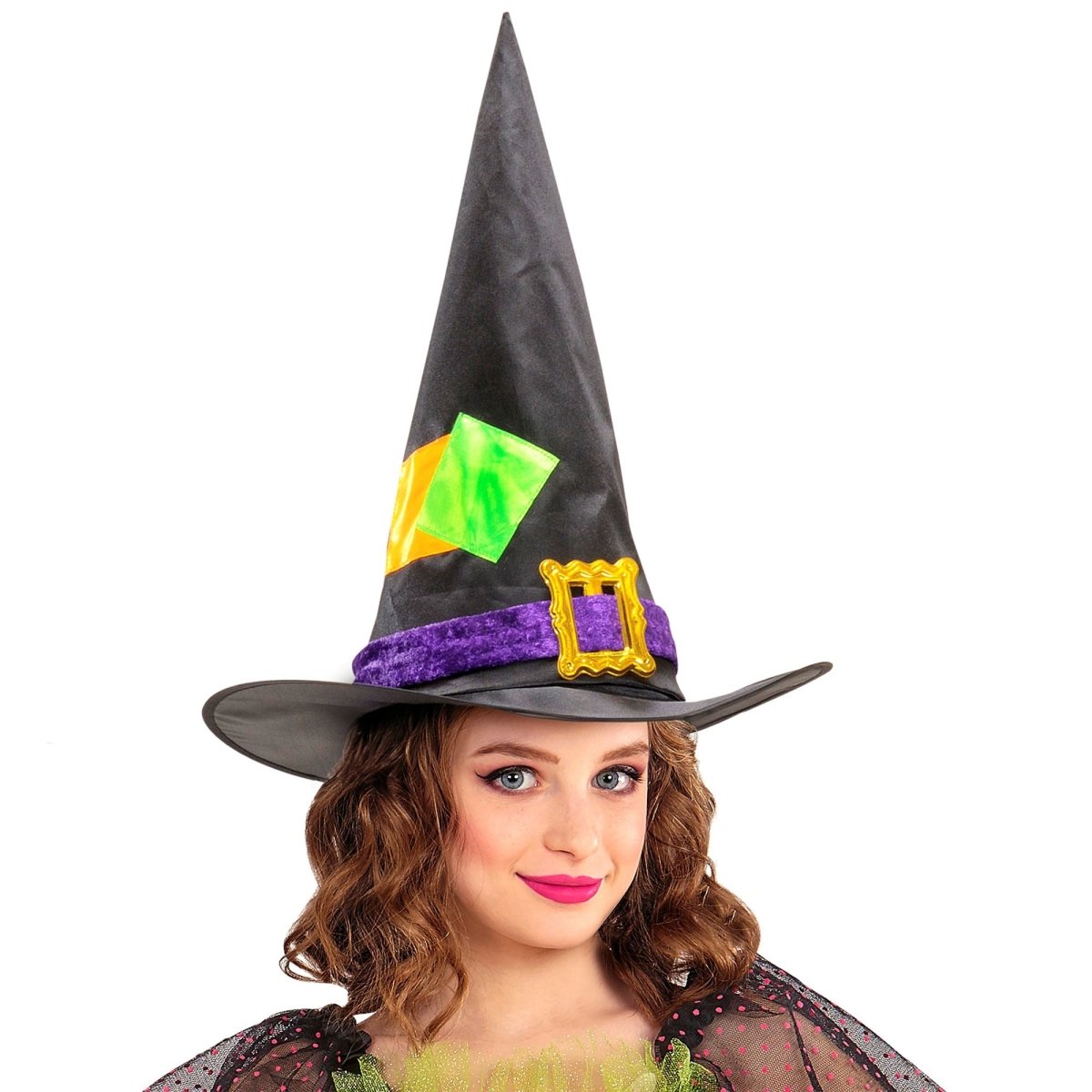 Halloween Heksenhoed Gekleurd